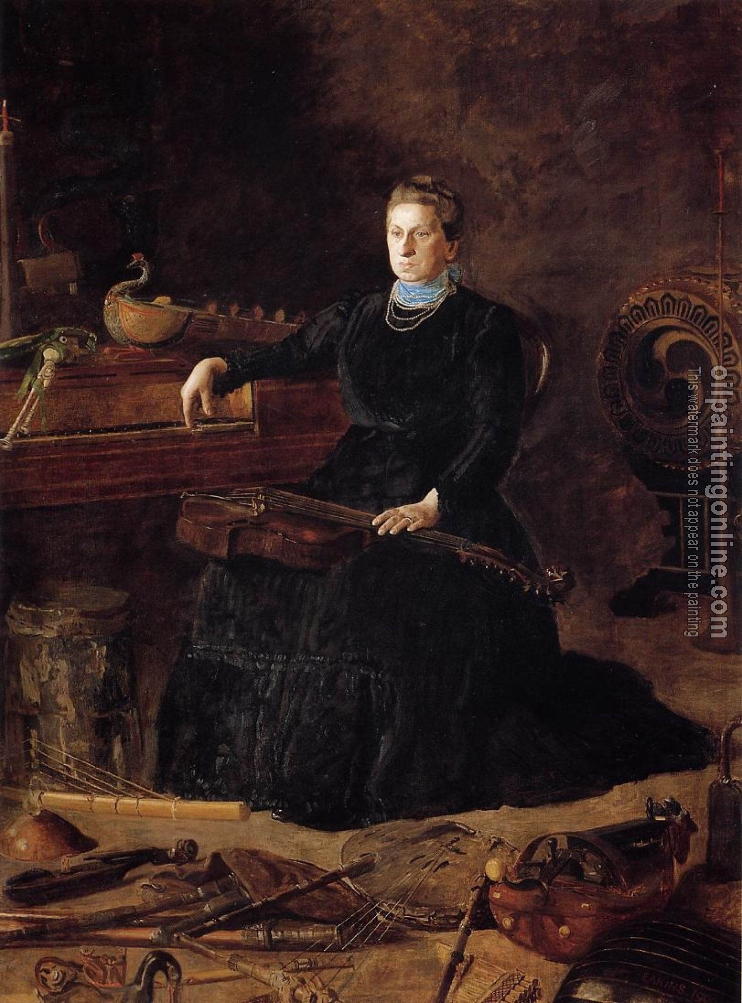 Eakins, Thomas - Portrait of Sarah Sagehorn Frishmuth